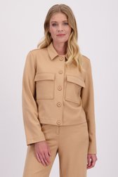 Le devant de Veste marron clair à boutons de Libelle pour Femmes