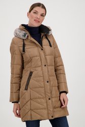 Veste matelassée beige foncé de Barbara Lebek pour Femmes