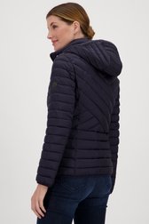 Veste matelassée bleu foncé de Barbara Lebek pour Femmes