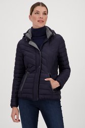 Veste matelassée bleu foncé de Barbara Lebek pour Femmes