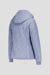 Veste matelassée bleu-gris avec capuche de Barbara Lebek pour Femmes