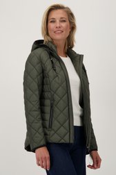 Veste matelassée légère kaki de Barbara Lebek pour Femmes