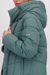 Détail de Veste matelassée verte mi-longue de Regatta pour Femmes
