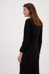 Veste noir en tissu côtelé de Claude Arielle pour Femmes