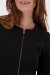 Veste noir en tissu côtelé de Claude Arielle pour Femmes
