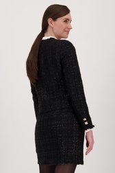 Veste noire en bouclé brillant de D'Auvry pour Femmes