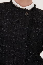 Veste noire en bouclé brillant de D'Auvry pour Femmes