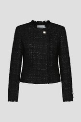Veste noire en bouclé brillant de D'Auvry pour Femmes