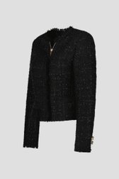 Veste noire en bouclé brillant de D'Auvry pour Femmes