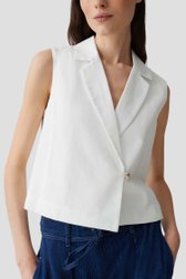 Veste sans manches blanche de Opus pour Femmes