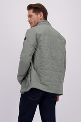 Le dos de Veste vert gris avec capuche amovible de Dansaert Blue pour Hommes