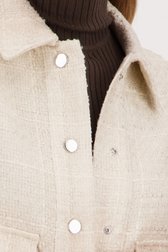Vestje in beige bouclé van Opus voor Dames