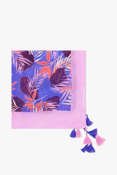 Vierkant sjaaltje met bladerprint van Libelle voor Dames