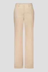 Wijde beige broek van Liberty Island voor Dames