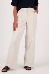 Wijde beige broek van Opus voor Dames