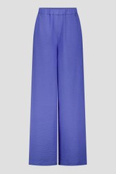 Productfoto 1 van Wijde blauwe broek met elastische taille door Claude Arielle voor Dames