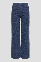Productfoto 1 van Wijde blauwe jeans met bouclé look door JDY voor Dames