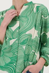 Wijde blouse met groene print van Opus voor Dames