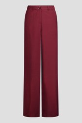Productfoto 1 van Wijde bordeaux broek  door D'Auvry voor Dames