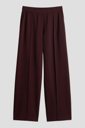 Productfoto 1 van Wijde bordeaux broek met elastische taille door Opus voor Dames