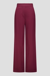 Productfoto 1 van Wijde bordeaux broek met elastische tailleband door Liberty Island voor Dames