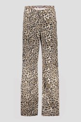 Wijde broek met animal print van Geisha voor Dames