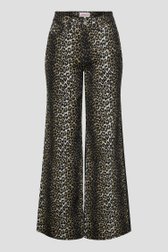Wijde broek met animal print van Only Carmakoma voor Dames