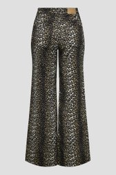 Wijde broek met animal print van Only Carmakoma voor Dames