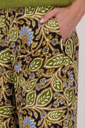 Wijde broek met bladerprint van More & More voor Dames