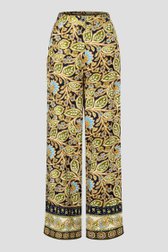 Wijde broek met bladerprint van More & More voor Dames