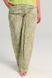 Wijde broek met fijne paisley print van Louise voor Dames