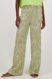 Wijde broek met fijne paisley print van Louise voor Dames
