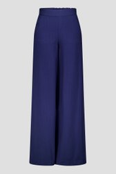 Wijde donkerblauwe broek met elastische taille van AC by Annelien Coorevits voor Dames