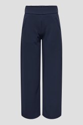 Productfoto 1 van Wijde donkerblauwe broek met elastische tailleband door JDY voor Dames