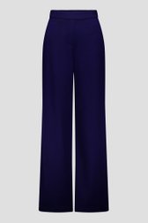 Productfoto 2 van Wijde donkerblauwe broek met elastische tailleband door Liberty Island voor Dames