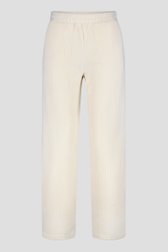 Wijde ecru broek in zacht corduroy van Liberty Island voor Dames