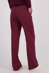 Achterkant van Wijde geklede broek - Bordeaux door Liberty Island voor Dames