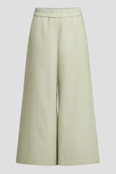 Productfoto 1 van Wijde grijsgroene broek met elastische tailleband door Louise voor Dames