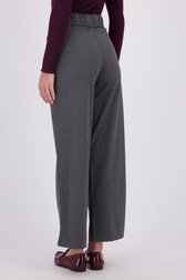 Achterkant van Wijde grijze gemêleerde broek door JDY voor Dames