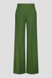 Productfoto 1 van Wijde groene broek met elastische taille door Liberty Island voor Dames