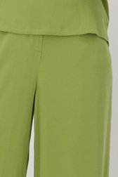 Wijde groene broek met elastische tailleband van Liberty Island voor Dames