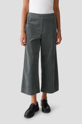 Voorkant van Wijde groene culotte in corduroy door Opus voor Dames