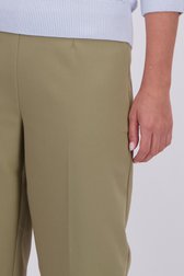 Detail van Wijde kaki broek - 7/8 lengte door Libelle voor Dames