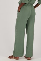 Wijde kaki broek met elastische taille van JDY voor Dames
