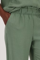 Wijde kaki broek met elastische taille van JDY voor Dames