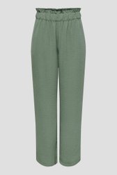 Wijde kaki broek met elastische taille van JDY voor Dames