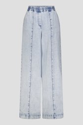 Productfoto 1 van Wijde lichtblauwe jeans met elastische tailleband door Liberty Island Denim voor Dames