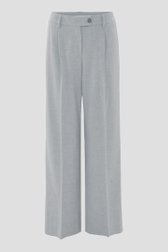 Wijde lichtgrijze broek van Opus voor Dames