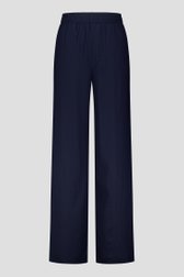 Productfoto 1 van Wijde navy linnen broek door Liberty Island voor Dames