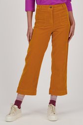 Wijde oranje broek - 7/8 lengte van Libelle voor Dames